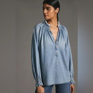 Anthropologie Citizens of Humanity Iris Denim Blouse